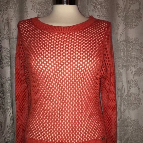 MICHEAL KORS  knitted  coral sweater size S - Picture 2 of 8